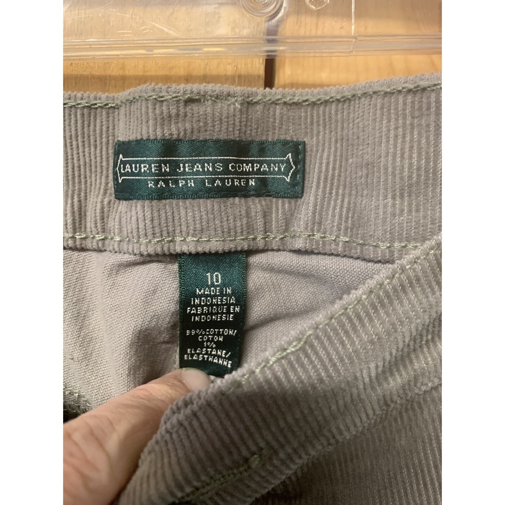 Women's 10 Lauren Jeans Company Ralph Lauren Tan Corduroy Pants - Picture 4 of 6